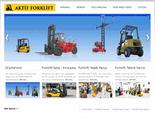 Tablet Screenshot of aktifforklift.com